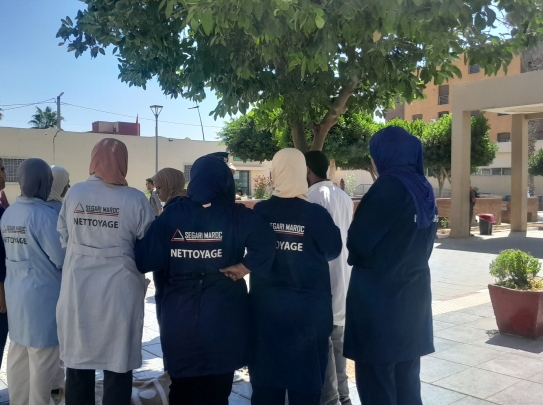 تأخر-صرف-الأجور-يدفع-عاملات-النظافة-مستشفى-ابن-جرير-للاحتجاج