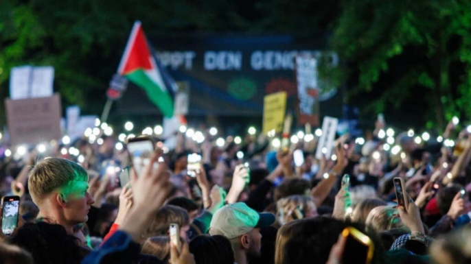 عشرات-الآلاف-في-برلين-يطالبون-بوقف-الحرب-على-غزة