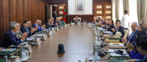 عقب-التتويج.-أعضاء-الحكومة-يصفقون-بحرارة-لفوزي-لقجع