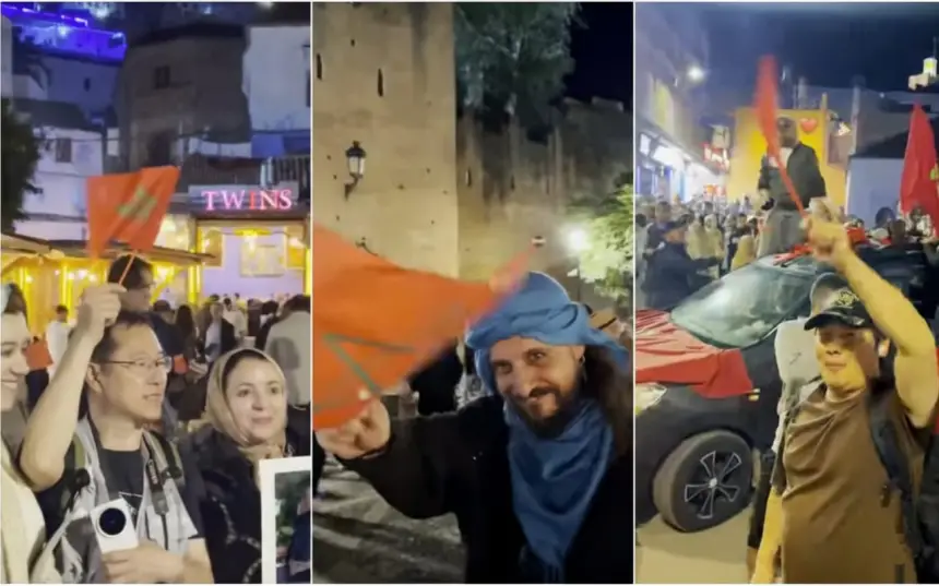 الاستثناء-المغربي.-سياح-أجانب-يشاركون-المواطنين-احتفالاتهم-بعد-القرار-الأممي-التاريخي