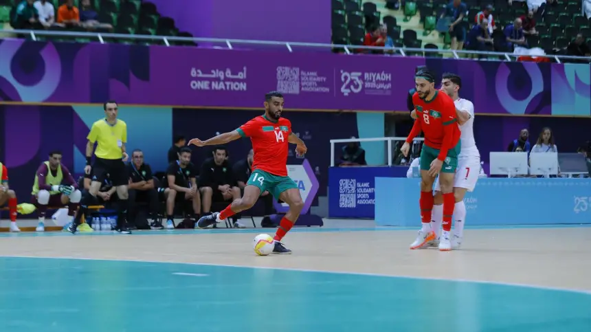 أسود-القاعة-يكتسحون-أفغانستان-برباعية-ويتأهلون-لنصف-نهائي-دورة-ألعاب-التضامن-الإسلامي