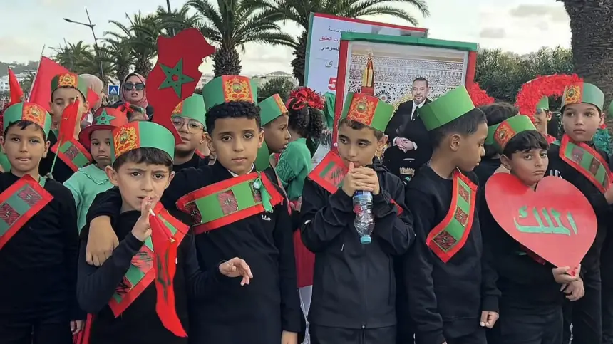 مديرية-التعليم-بالمضيق-الفنيدق-تحتفل-بالذكرى-الخمسين-للمسيرة-الخضراء-بكرنفال-احتفالي-مميز