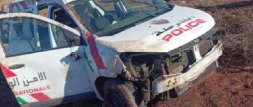 انقلاب-سيارة-أمنية-يستنفر-السلطات