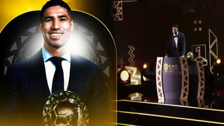 حكيمي-يجهش-بالبكاء-لحظة-تتويجه-بالكرة-الذهبية-وسط-هتاف-الجمهور