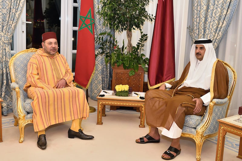  الملك-يهنئ-أمير-دولة-قطر