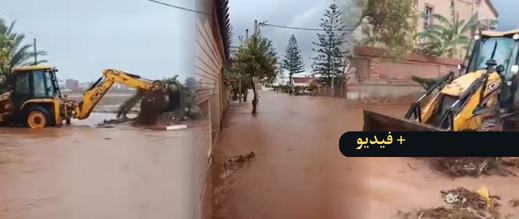 سيول-وفيضانات-قوية-تجتاح-شوارع-أركمان-بالناظور