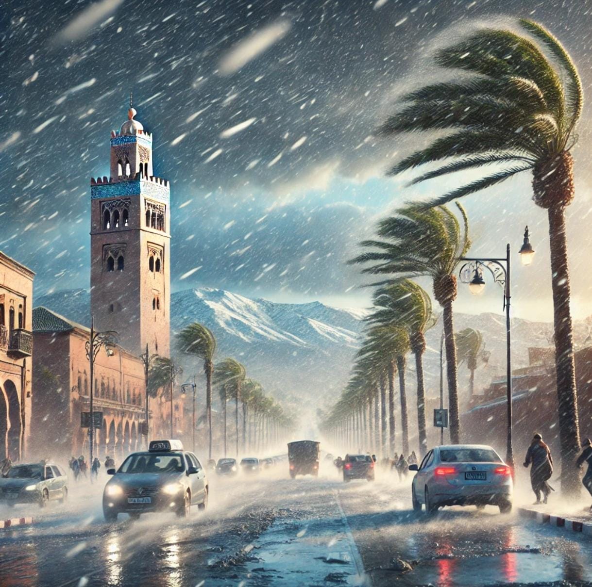 نشرة-إنذارية-جديدة-تتوقع-أمطارا-وثلوجا-ورياحا-قوية 