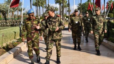 المفتش-العام-للقوات-المسلحة-الملكية-يتباحث-مع-قائد-قوة-البعثة-الأممية-بالأقاليم-الجنوبية-للمملكة