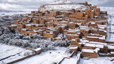 ثلوج-غير-مسبوقة-تغطي-قمم-الريف-وتسجل-أرقامًا-قياسية-بالحسيمة