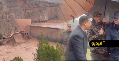 عامل-أزيلال-يشرف-على-تفريغ-جزئي-لمياه-سد-“مولاي-يوسف”-بعد-وصوله-للحد-الأقصى