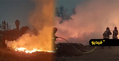 محيط-سوق-أولاد-ميمون-تحت-وقع-حريق-طارئ