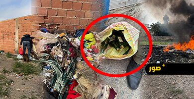 توقيف-المشتبه-فيه-في-حريق-محيط-سوق-أولاد-ميمون-وحجز-“براكة”-وقنينات-خمر