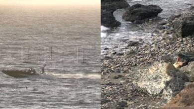 إحباط-تهريب-الحشيش-عبر-شاطئ-“سارشال”-بسبتة.-توقيف-إسبانيين-وغرق-القارب