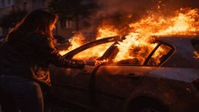 سنة-حبسا-نافذا-لشابة-أدينت-بإحراق-سيارة-في-الشارع-العام