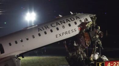 اصطدام-طائرة-بمركبة-في-مطار-لاغوارديا…-وتعليق-الرحلات-بنيويورك