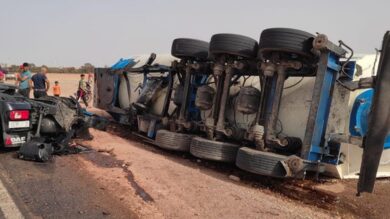 استنفار-أمني-عقب-انقلاب-شاحنة-وقود-تابعة-لـ-“أفريقيا”-بالناظور