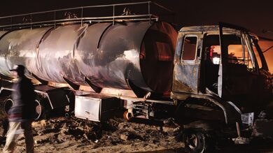 فاجعة-ببركان.-مصرع-سائق-شاحنة-وقود-في-حريق-مأساوي-على-طريق-تافوغالت