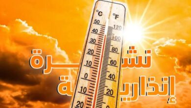 نشرة-إنذارية:-موجة-حر-وزخات-رعدية-ورياح-قوية-بعدد-من-مناطق-المملكة