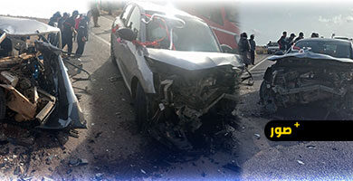 اصطدام-عنيف-بين-سيارتين-بالطريق-بين-جرسيف-وصاكا-يخلف-عددا-من-المصابين