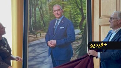 تكريما-لمسيرته.-روتردام-تخلد-عمدة-المدينة-السابق-أحمد-أبوطالب-بلوحة-فنية
