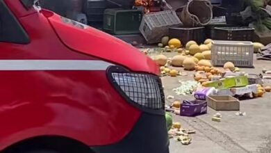 حريق-مهول-يلتهم-محلاً-للوجبات-السريعة-بإمزورن-ويستنفر-السلطات