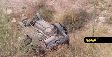 انقلاب-سيارة-بحاسي-بركان-ينتهي-بنجاة-ثلاثة-أشخاص-دون-إصابات-خطيرة