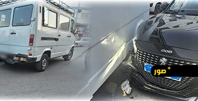 حادث-سير-وسط-مدينة-الدريوش-يخلف-خسائر-مادية-بين-سيارتين