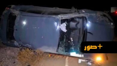 انقلاب-سيارة-بين-الدريوش-وميضار-يخلف-إصابتين-ويستنفر-مصالح-الإنقاذ