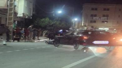 حادث-سير-قرب-مدرسة-الفيض-بالناظور-يخلف-إصابة-خفيفة